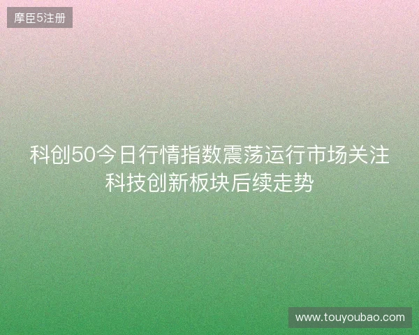 科创50今日行情指数震荡运行市场关注科技创新板块后续走势